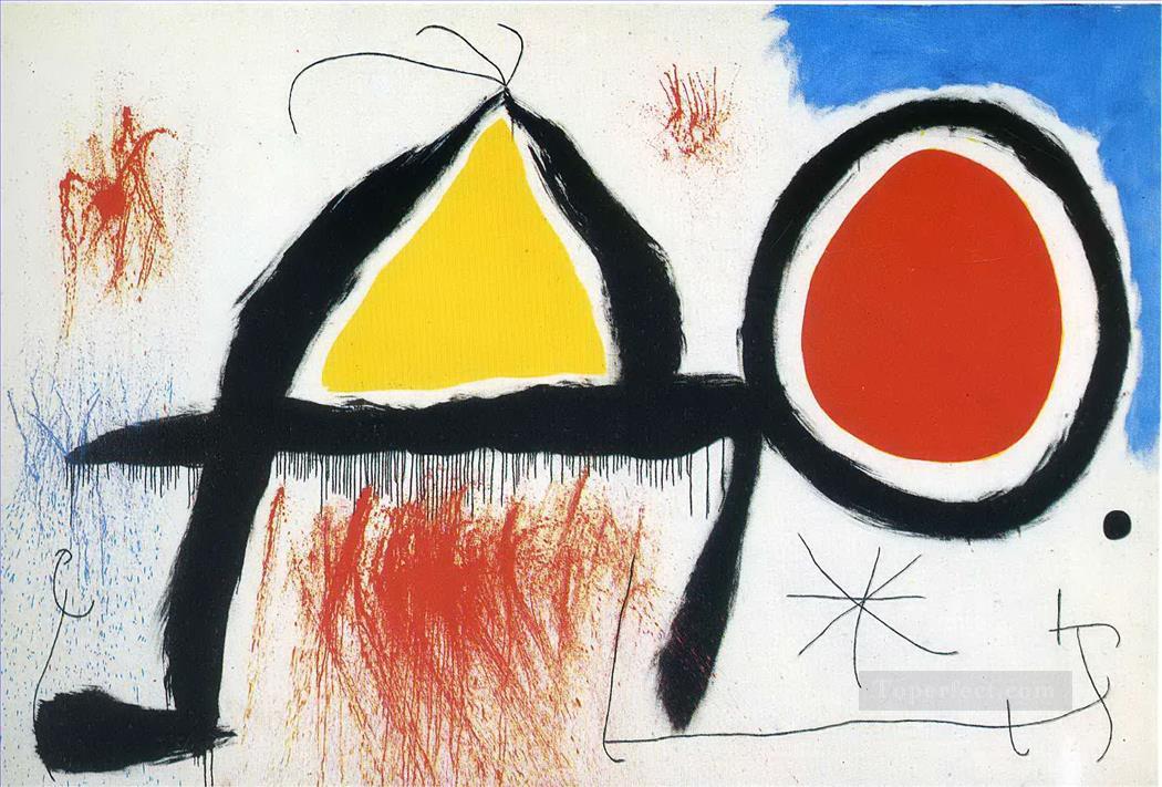 Character in Front of the Sun Joan Miro Oil Paintings